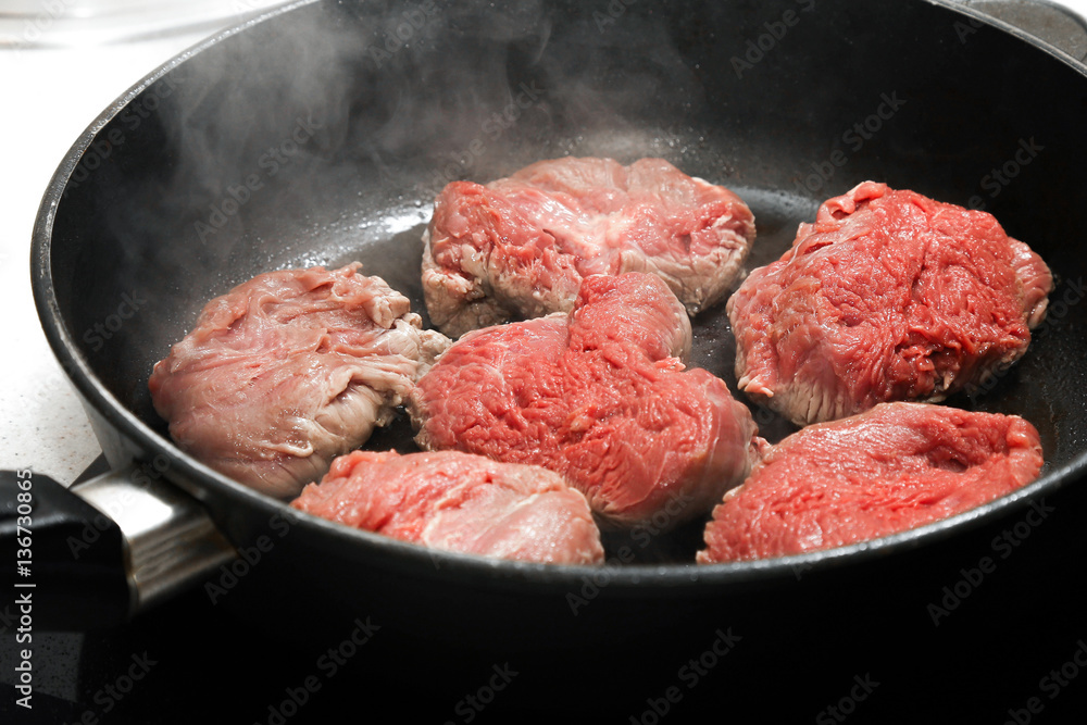 steak in the pan steak in the pan