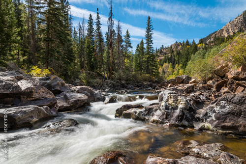 Poudre River, Poudre Canyon, Colorado in Autumn