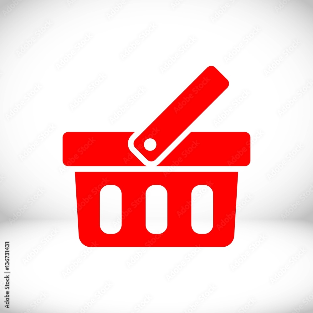 bascet icon stock vector illustration flat design bascet icon stock vector illustration flat design