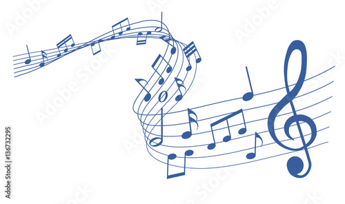 blue sheet music