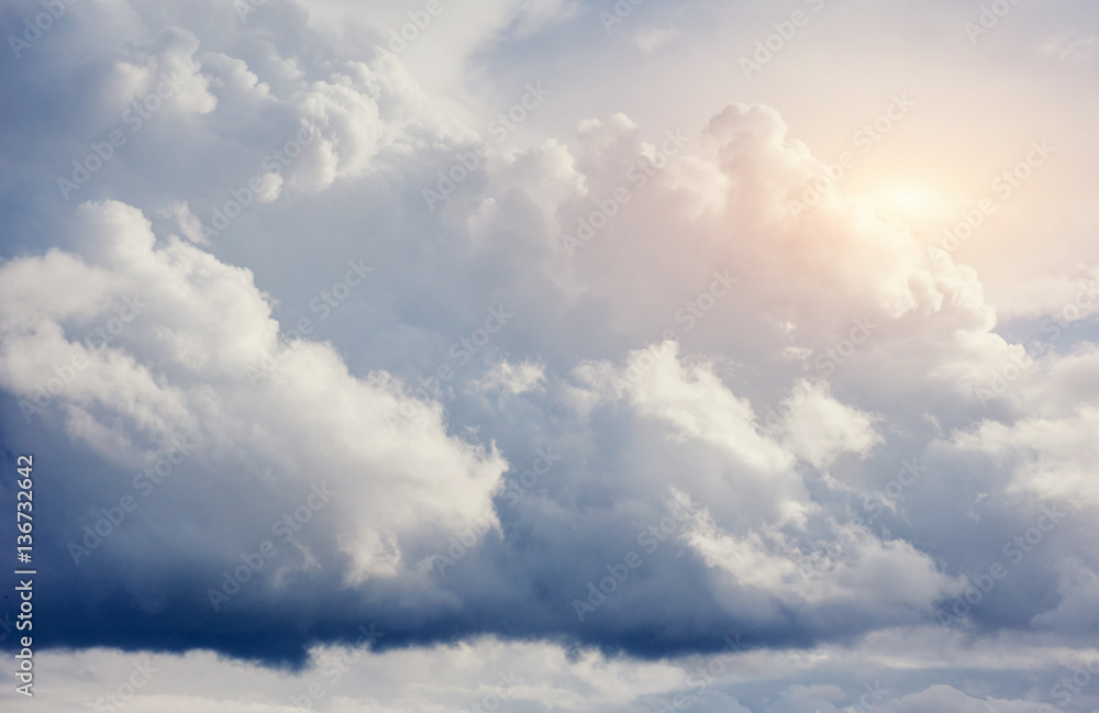 summer landscape beautiful cumulus clouds summer landscape beautiful cumulus clouds