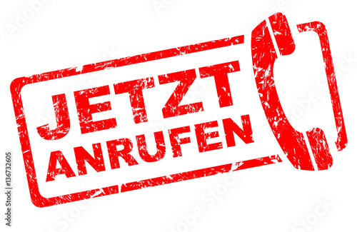 JETZT ANRUFEN Stempel