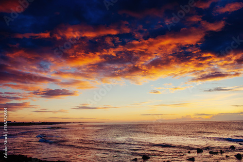 Sunset over sea © standret
