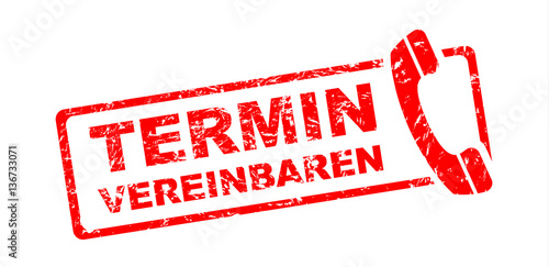 TERMIN VEREINBAREN Stempel