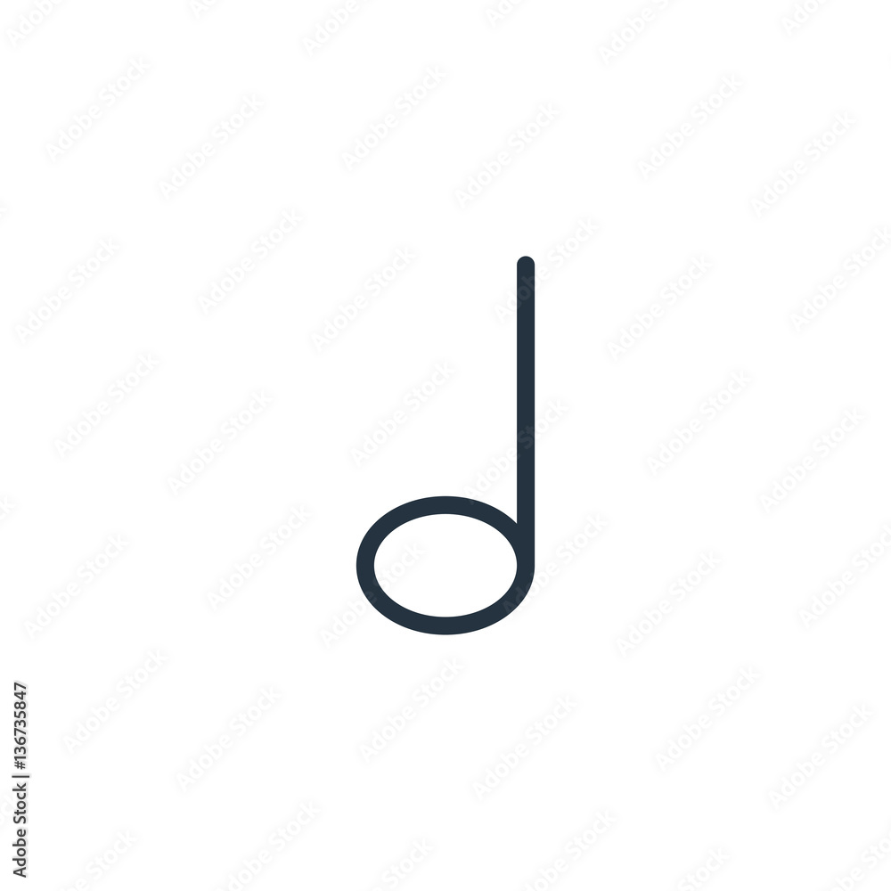 note thin line icon set on white background, audio, music, flat, minimalistic note thin line icon set on white background, audio, music, flat, minimalistic