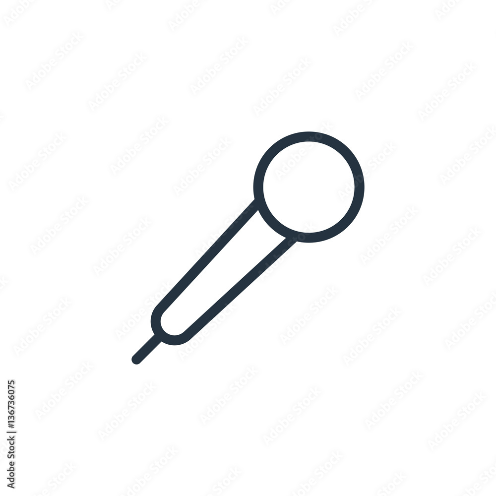 microphone thin line icon set on white background, audio, music, flat, minimalistic microphone thin line icon set on white background, audio, music, flat, minimalistic