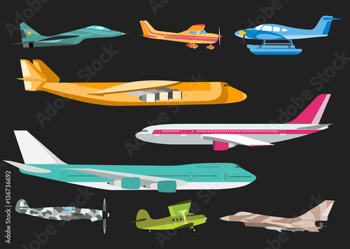 Airplane vector illustration.