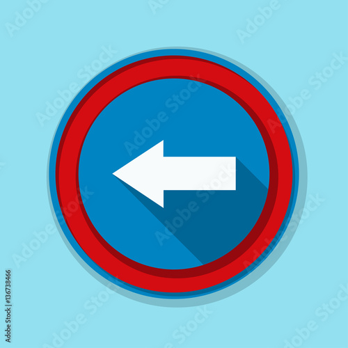 Free Download Left Arrow Sign illustration - GFXLoad