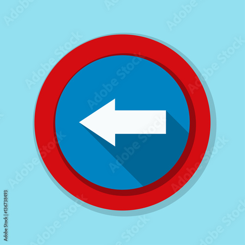 Free Download Left Arrow Sign illustration - GFXLoad