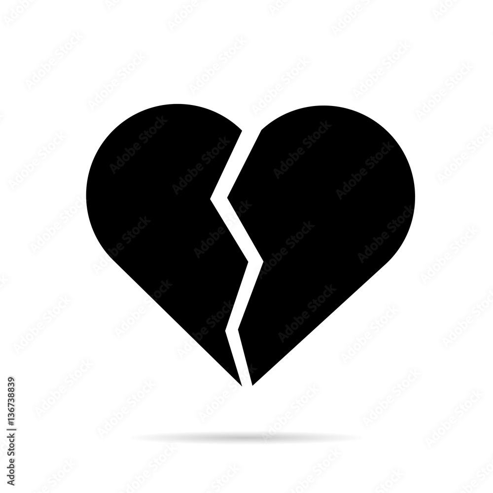 Broken Heart Icon Broken Heart Icon