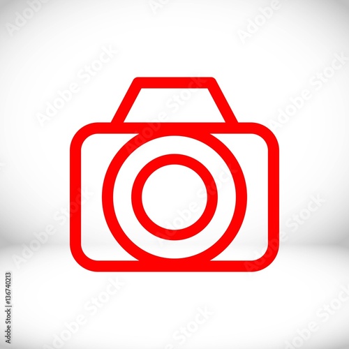 camera icon stock vector illustration flat design