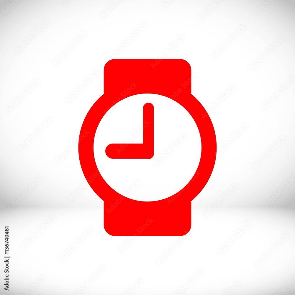 wristwatch icon stock vector illustration flat design wristwatch icon stock vector illustration flat design