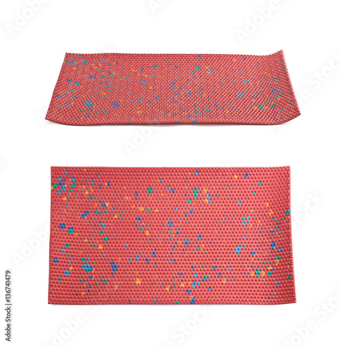 Orthopedic mat with spikes isolated