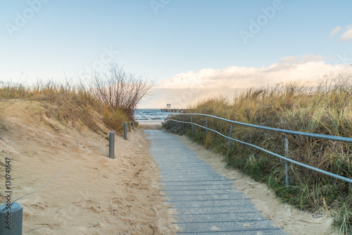 Weg zum Strand photo