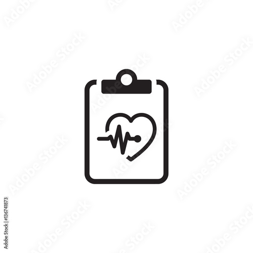 Heart Care Program and Medical Services Icon.