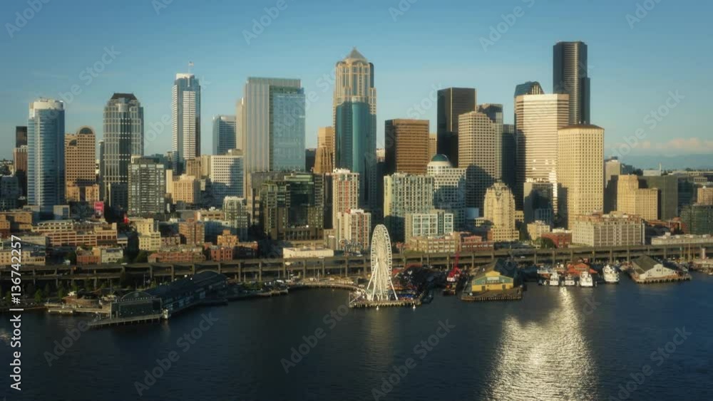 Seattle Waterfront Aerial view Seattle Waterfront Aerial view