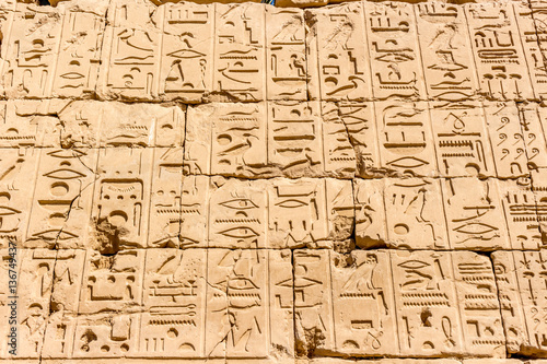   gypten Karnak Hieroglyphen