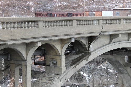 Bridge with Trains