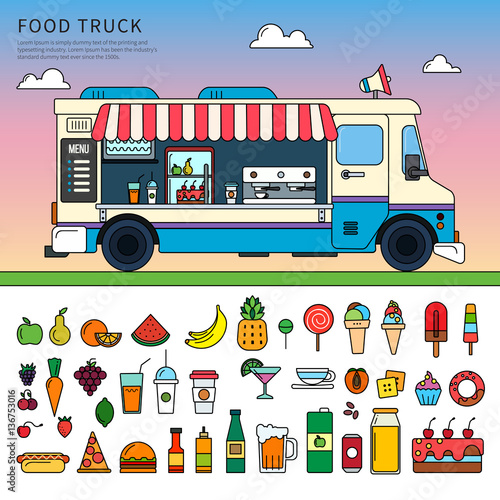 Food truck on the street
