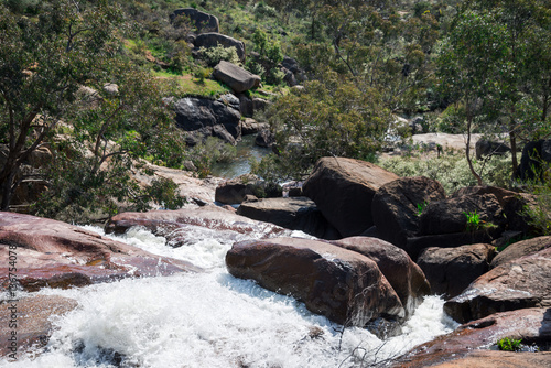 Obraz na płótnie National Park falls flow running in John Forrest National park w salonie
