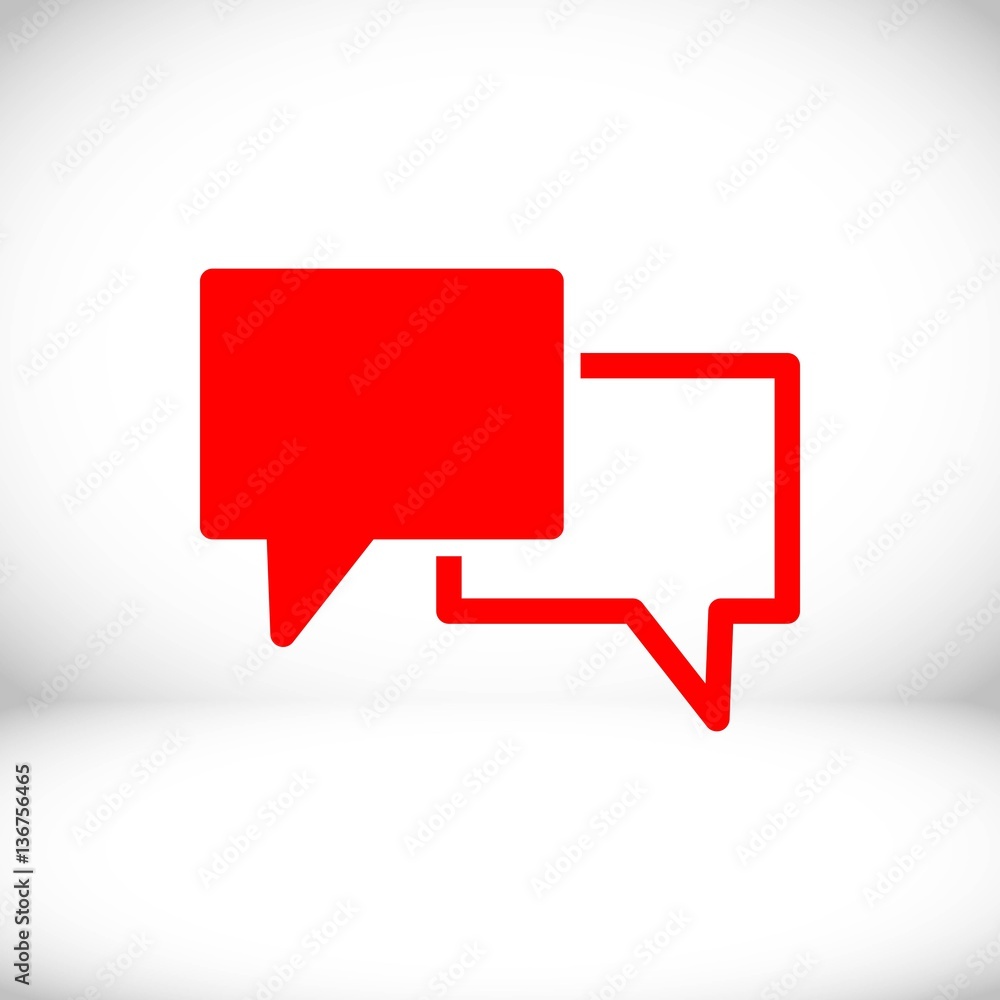 Speech Bubbles Icon. Chat pictogram icon stock vector illustration Speech Bubbles Icon. Chat pictogram icon stock vector illustration