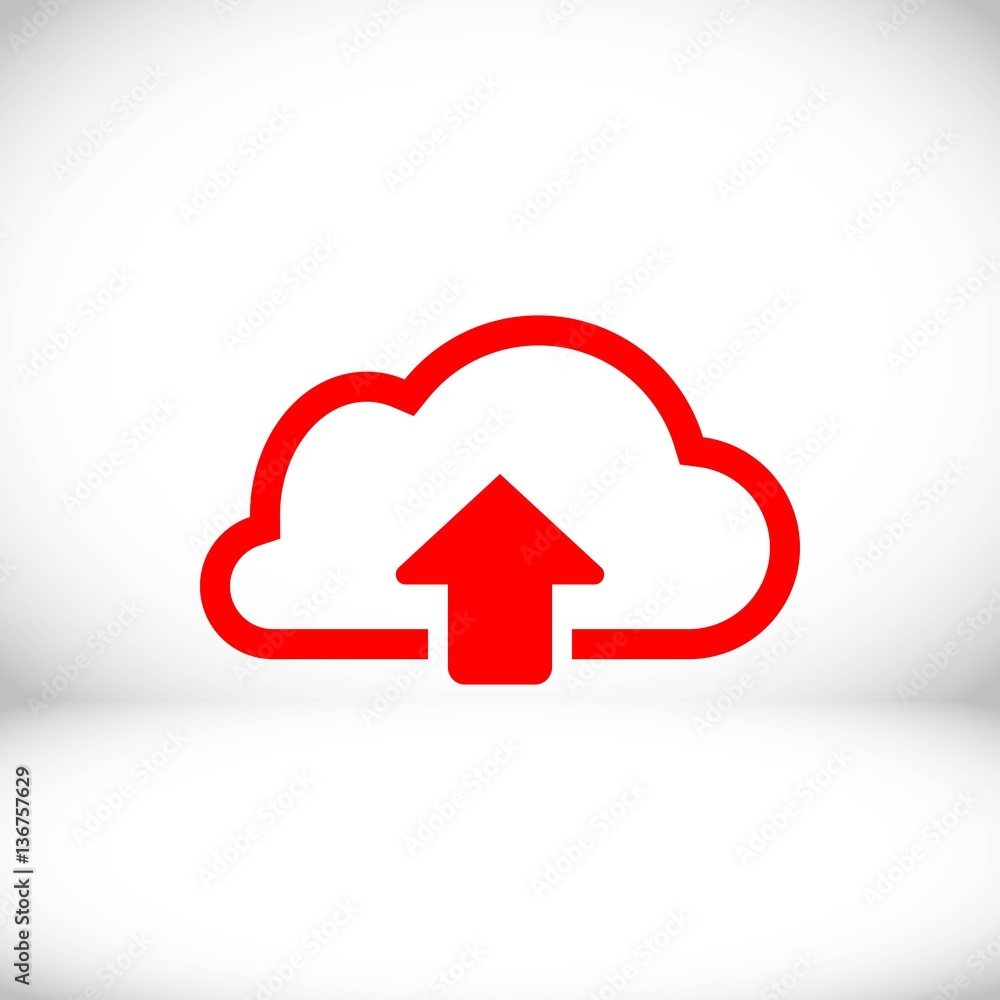 cloud upload icon stock vector illustration flat design cloud upload icon stock vector illustration flat design