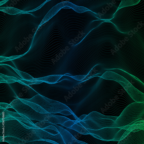 Abstract waves - - vector illustration © kseniyaomega