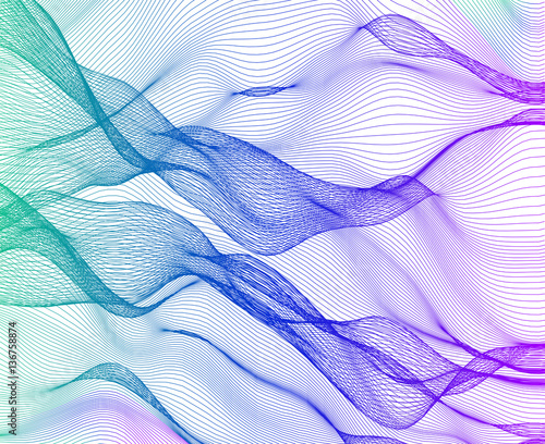 Abstract waves - - vector illustration 