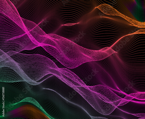 Abstract waves - - vector illustration 