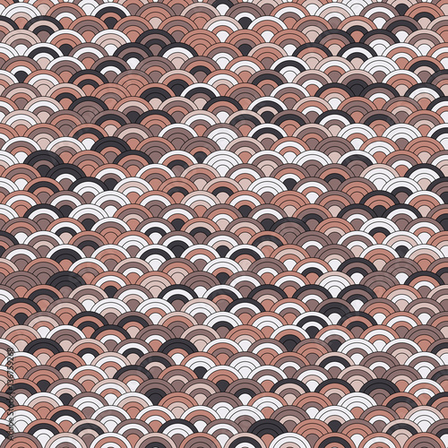 Retro circles background - vector illustration 