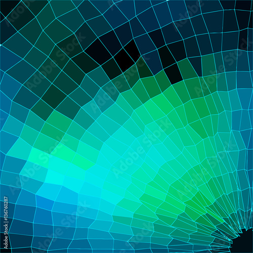 Radial gradient mosaic - vector illustration
