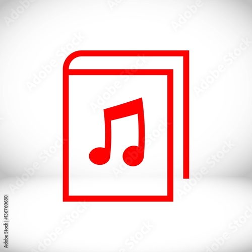 audiobook icon stock vector illustration flat design