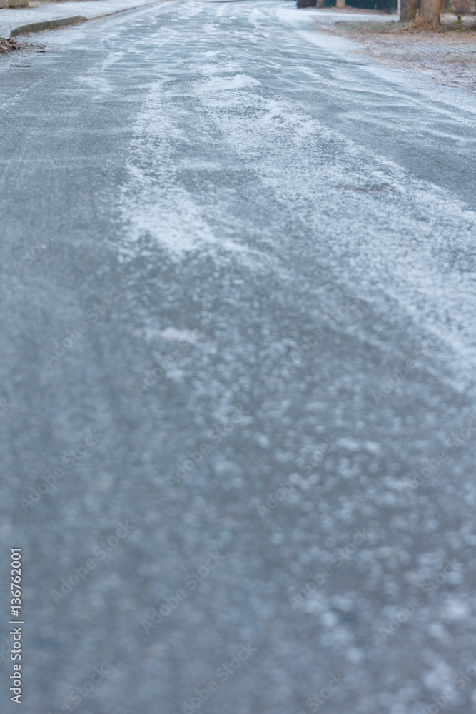 Obraz premium Winterliche Straßenverhältnisse