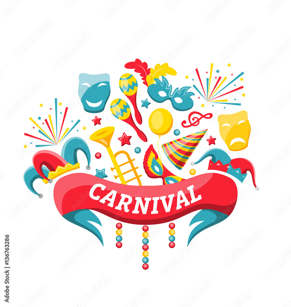 Celebration Festive Banner for Happy Carnival Celebration Festive Banner for Happy Carnival
