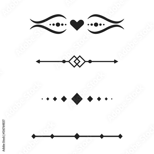 Collection of vector dividers