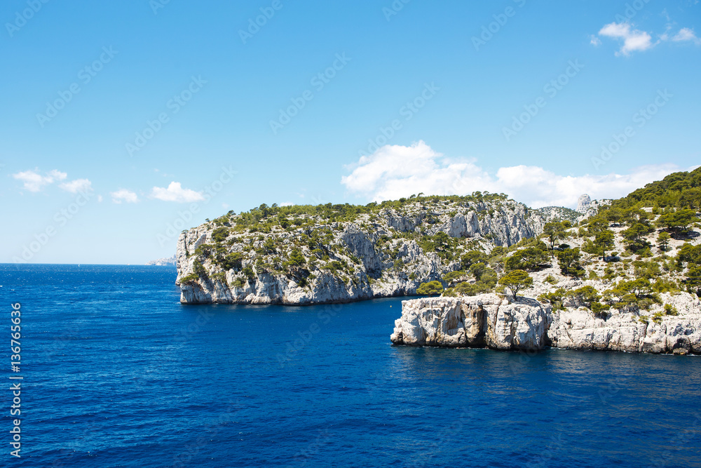 Fototapeta premium Calanques of Port Pin in Cassis, Provence, France