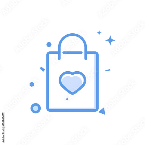 Shopping bag symbol Vector Object Picture Image Graphic Glyph Outline Icon