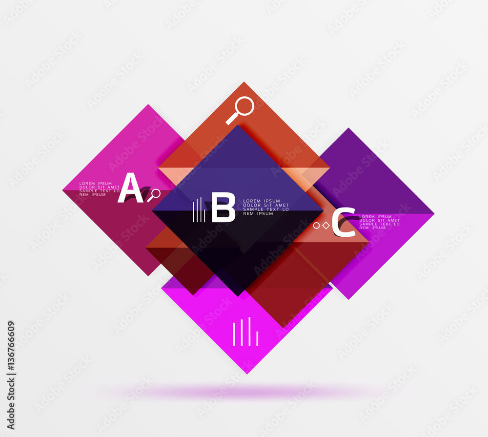 Square geometric abstract background Square geometric abstract background