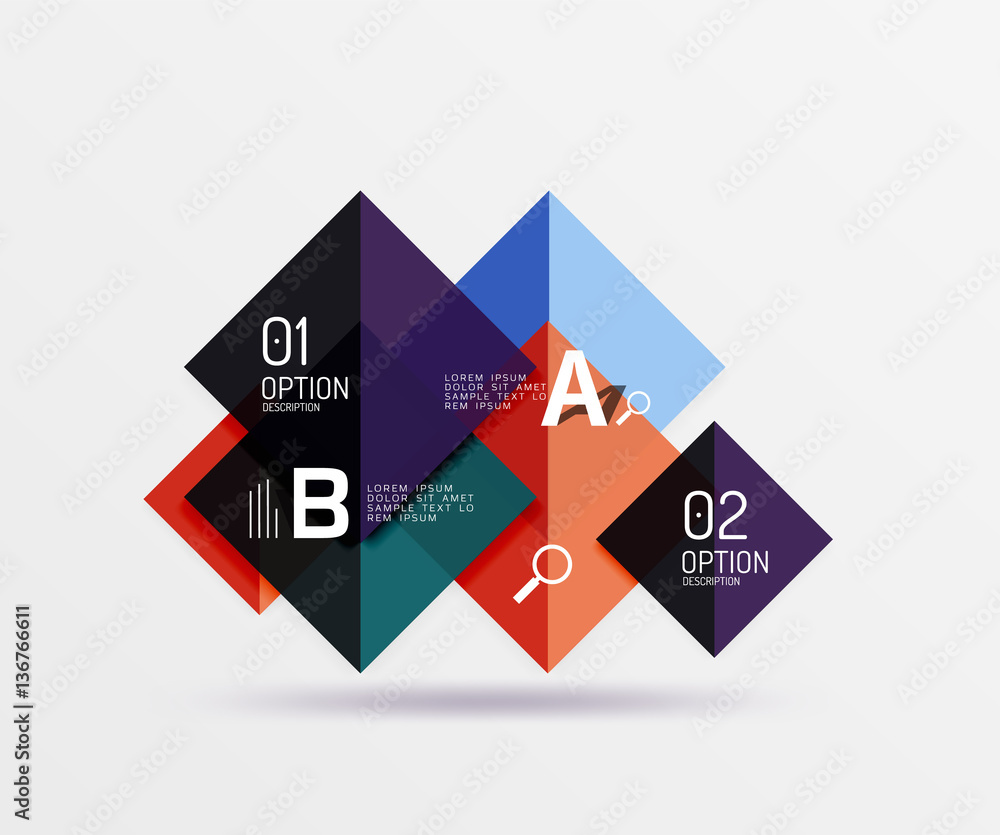 Square geometric abstract background Square geometric abstract background