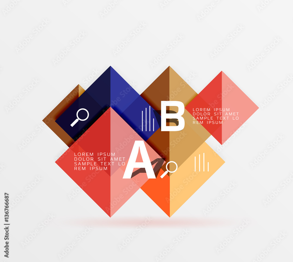 Square geometric abstract background Square geometric abstract background