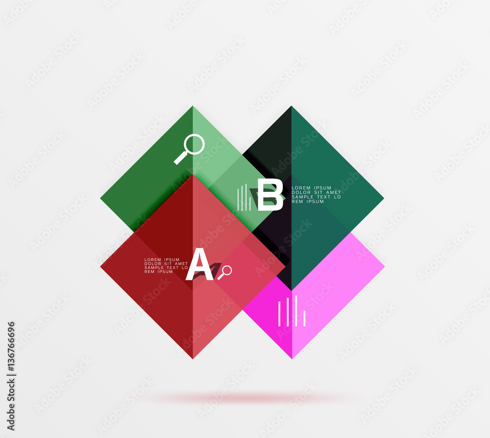 Square geometric abstract background Square geometric abstract background