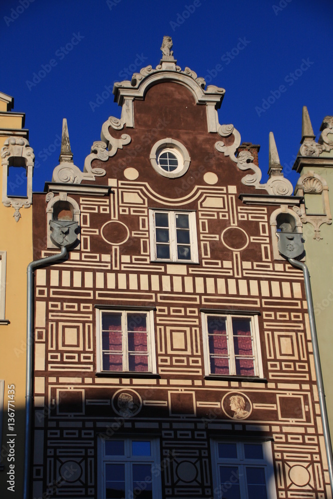 Fototapeta premium façade décorée dans le vieux Gdansk