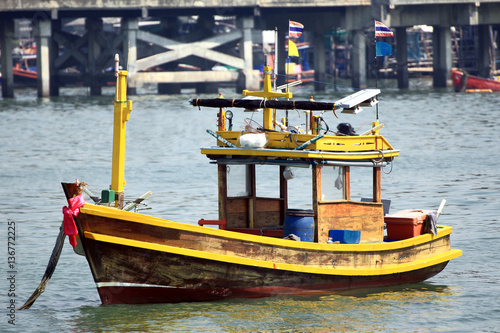 Generic Small Fishing Ship of Thailand © wichientep