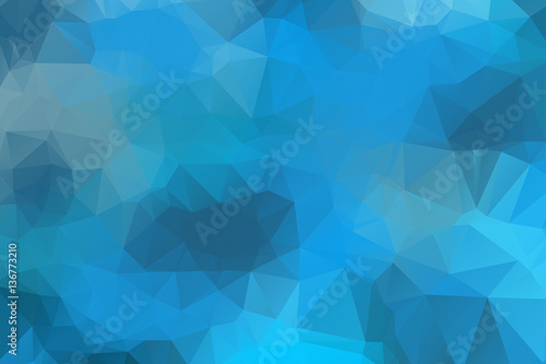 abstract blue colorful polygonal background for web banner