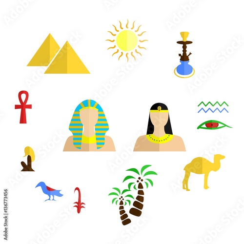 egypt flat design