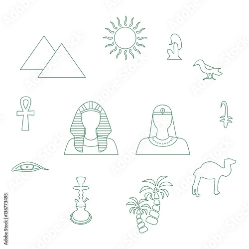egypt flat design