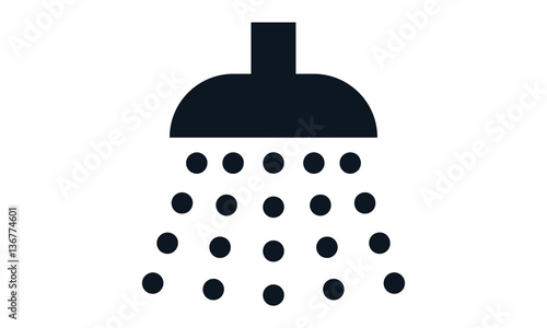 Pictogram - Shower, Douche, Shower head, Water, Wash, Rain shower - Object, Icon, Symbol
