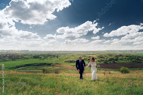 Happy newlywed couple © Mikhaylovskiy 