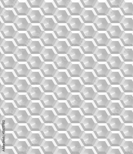 Illustration seamless texture white geometric patterned backgrou