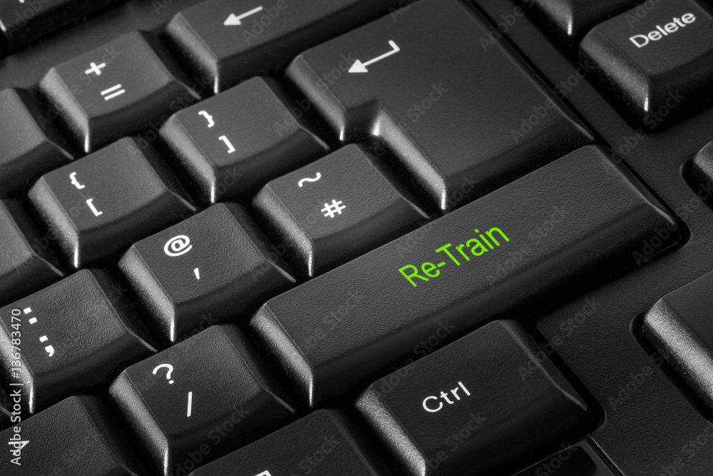 Computer Keyboard with Re-Train Key Computer Keyboard with Re-Train Key